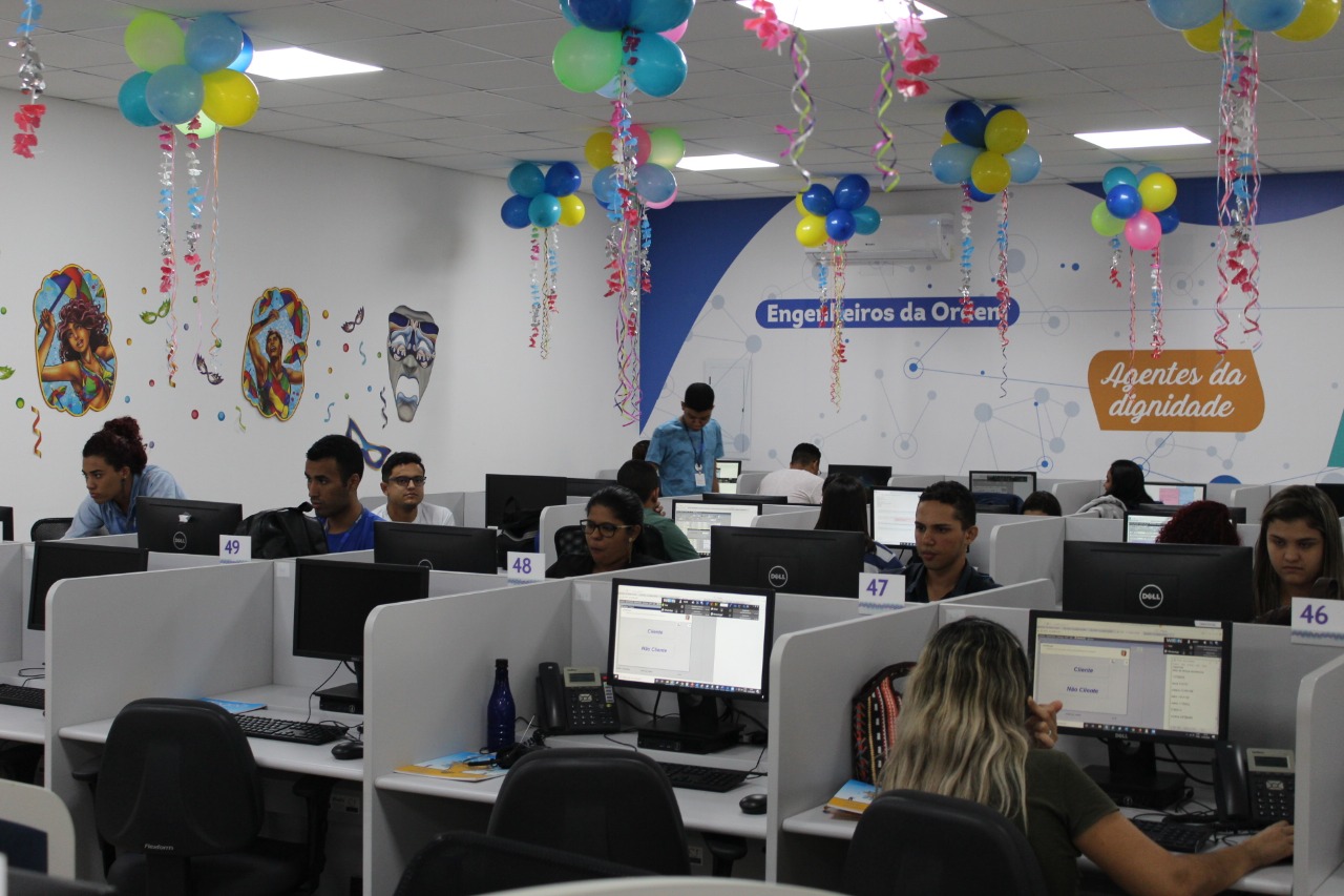 Setor de atendimento Águas de Atendimento